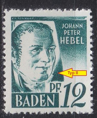 Germany Alliiert Franz. Zone [Baden] MiNr 0004 yv II ( * */mnh )