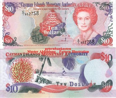 Cayman Inseln / Cayman Islands 10 Dollar 2005 Unc. P 35a 6000#