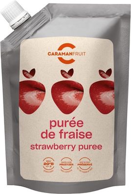Caramanfruit Erdbeere Frucht-Püree 2x 1kg Erdbeeren-Püree natürlich süße Beeren