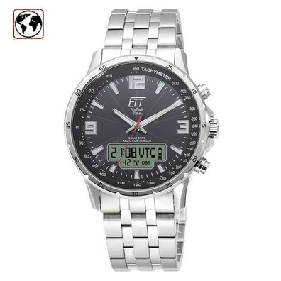 B-Ware ETT EcoTechTime Funk-Solar World Time Professional Arctica EGS-11551-21M
