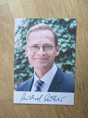 Bürgermeister Berlin SPD Michael Müller - handsigniertes Autogramm!!!