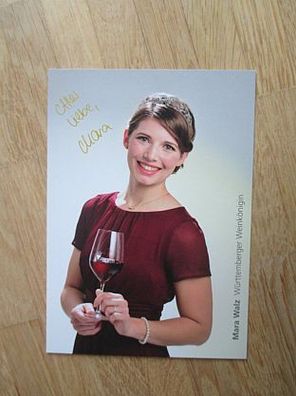 Württemberger Weinkönigin 2015/2016 Mara Walz - handsigniertes Autogramm!!!