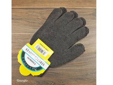 Wollhandschuhe, Einheitsgrösse, Stretch, Feinstrick, Woll-Mischgewebe Art.-Nr. 14150