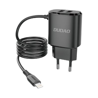Dudao A2Pro Wandladegerät 2x USB mit integriertem Kompatibel mit iPhone (Kabel)