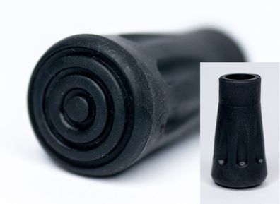 12mm Gummi Stockspitze Stöpsel für Wanderstock Gehstock Trekkingstock - Neuware