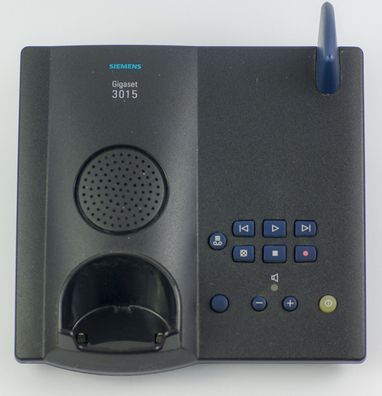 Siemens Gigaset 3015 Basis Station Schwarz mit Anrufbeantworter + Netzteil - TOP
