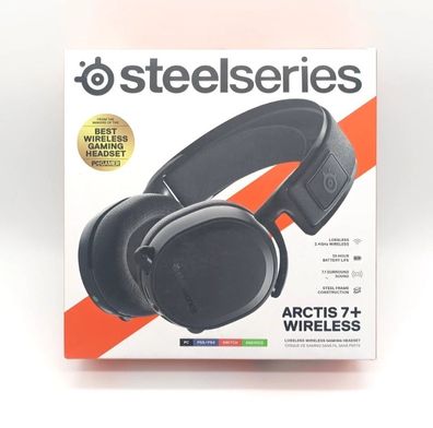 SteelSeries Arctis 7+ - Wireless Gaming-Headset - Verlustfreie 2,4 GHz- Schwarz