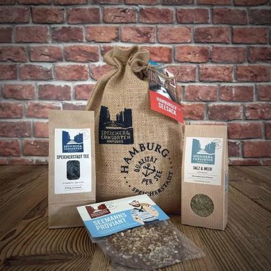 Speicher & Consorten Geschenkeset "Hamburger Seesack" Kaffee, Salz & Schokolade