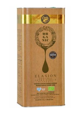Elasion BIO Olivenöl 5 L- Extra Nativ, Kaltgepresst, Griechenland