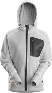 Snickers Damen Fleecepullover FlexiWork Damen Fleece Hoodie Weiß/Schwarz