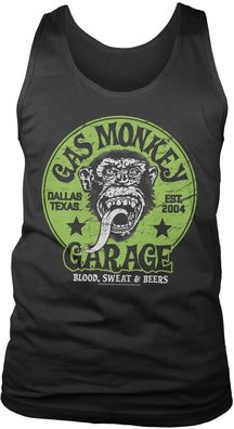 Gas Monkey Garage Tank Top Green Logo Tank Top GMG-7-GMG006-H96-6