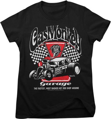 Gas Monkey Garage T-Shirt Badass Girly Tee GMG-5-GMG011-H96-12