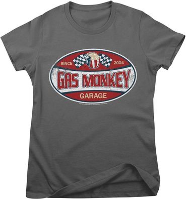 Gas Monkey Garage T-Shirt Since 2004 Label Girly Tee GMG-5-GMG019-H92-12