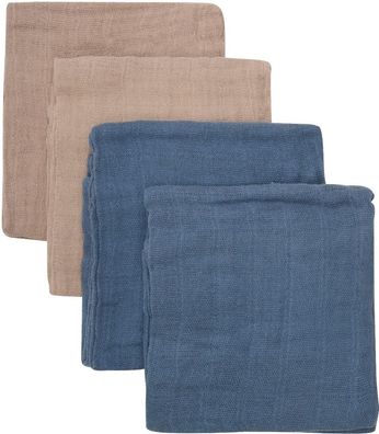 Pippi Babywear Kinder Windeln Organic Cloth Muslin (4-Pack) 4455