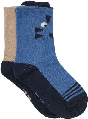 Minymo Kinder Socke Socks with 3D Effect (2-Pack) 6634