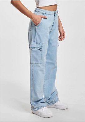 DEF Damen Cargo Pants Denim DFLCP045