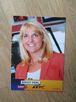 ORF Fernsehmoderatorin Birgit Perl - handsigniertes Autogramm!!!