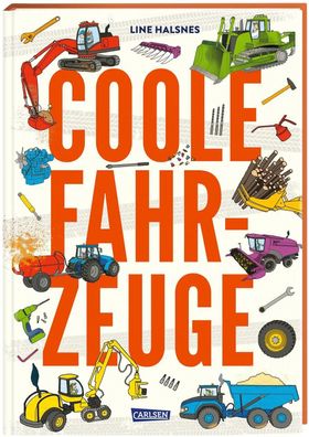 Coole Fahrzeuge | Line Halsnes | Buch | 56 S. | Deutsch | 2023
