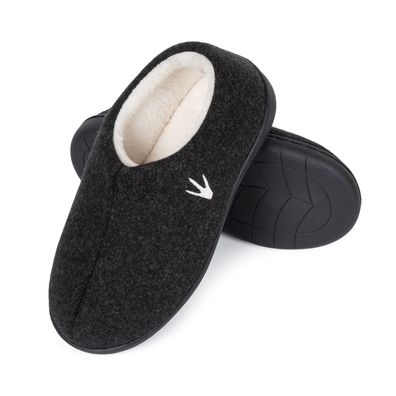 Hausschuhe Damen Herren Warme Pantoffeln Gefüttert Memory Foam rutschfeste Gummisohle