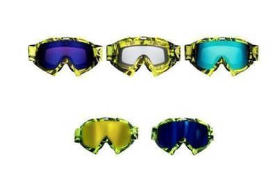 Motocross Brille Motorradbrille Racing Googles Quad Bike Cross Enduro gelb