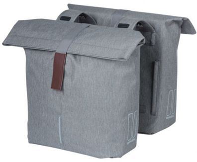 Doppel-Fahrradtasche City 28-32 Liter Grau - 18072