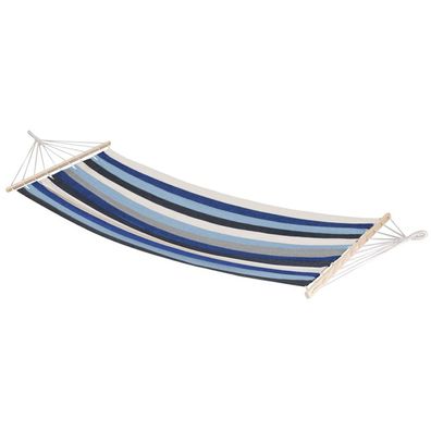 Hängematte mit Querstange, 200x100 cm, 70% Baumwolle / 30% Polyester, bis 120 kg