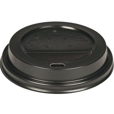 Abena-Deckel PS Schwarz 64,77 mm, 100 Stück