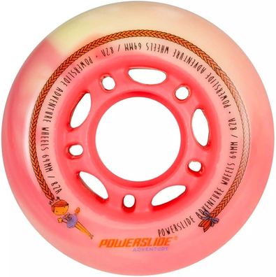 Powerslide Universal Inliner Zubehör Rollen Adventure Kids 64mm 145792