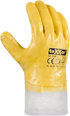 teXXor Nitril-Handschuhe Stulpe (12 Paar) 2359
