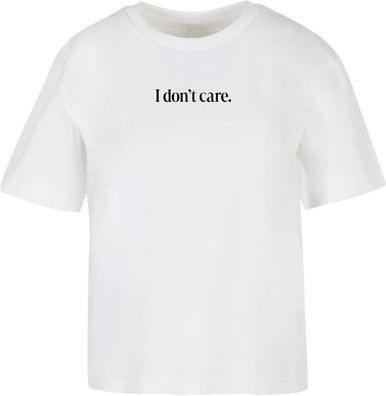 Miss Tee Damen T-Shirt I Don't Care Tee MST151