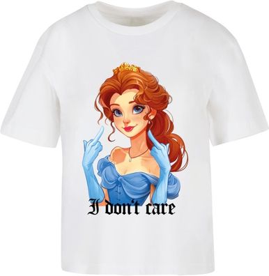Miss Tee Damen T-Shirt Don't Care Handsign Tee MST165