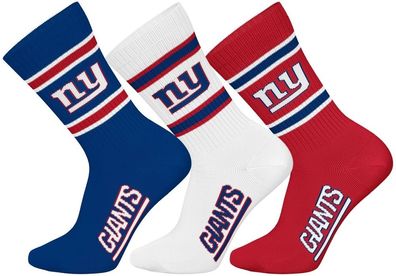 New York Giants 3pk Crew Socks 5600421