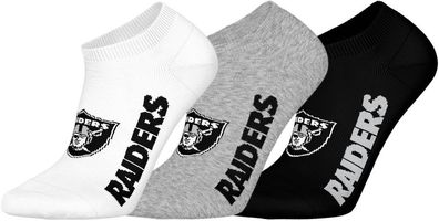 Las Vegas Raiders 3pk Sneaker Socks 5600460