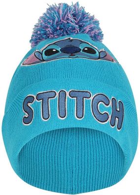 Lilo &amp; Stitch Kinder Embroidered Face Beanie DIS08404BPC