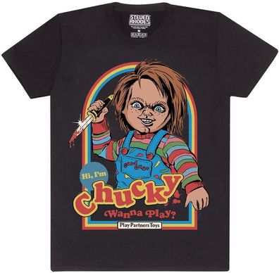 Steven Rhodes X Chucky Wanna Play T-Shirt STU06722TSB