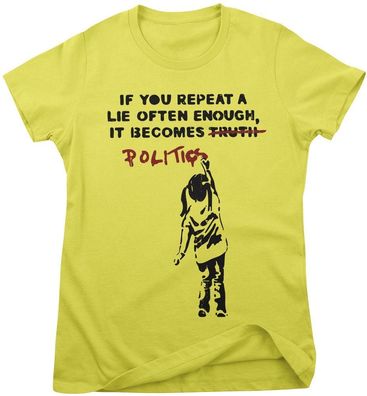 Banksy Damen Politics Girly Tee SH-5-16097-H38-12