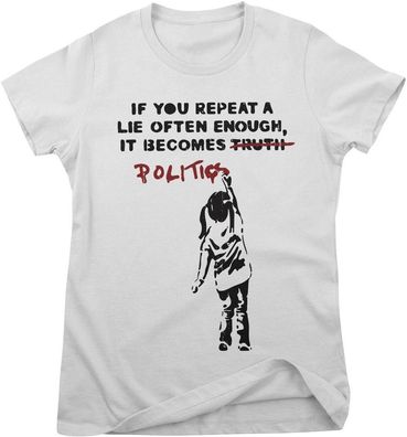 Banksy Damen Politics Girly Tee SH-5-16097-H38-12