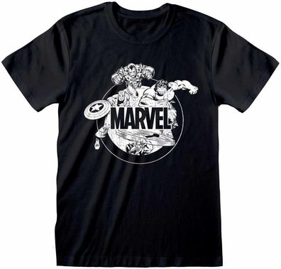Marvel Comics Characters T-Shirt MAR03058TSB