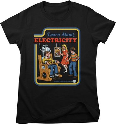 Steven Rhodes Damen Learn About Electricity Girly Tee DTR-5-SR320-DTF925
