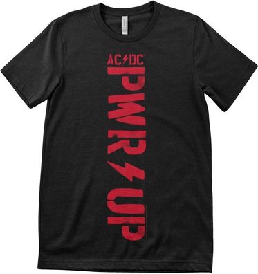 AC/DC Pwr Up Vertical Logo T-Shirt PS-1-ACDC015-H68-10