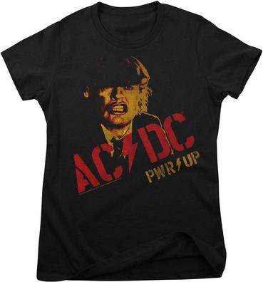 AC/DC Damen Angus Young Pwr Up Girly Tee PS-5-ACDC016-H56-12
