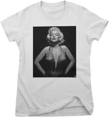 Marilyn Monroe Damen Fancy Low Cut Portrait Girly Tee RD-5-MM007-DTG