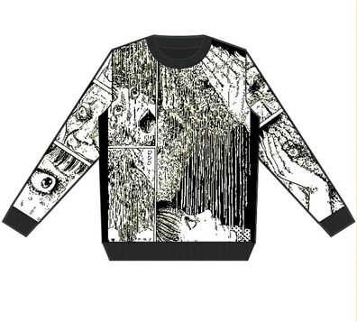 Junji-Ito Jungen Face Melting Jumper JIT07815WJB