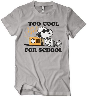 Peanuts Snoopy Too Cool For School T-Shirt PNC-1-PN003-H77-9