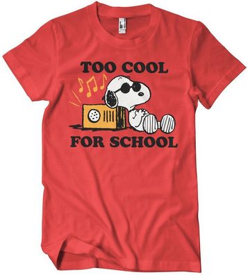 Peanuts Snoopy Too Cool For School T-Shirt PNC-1-PN003-H77-9