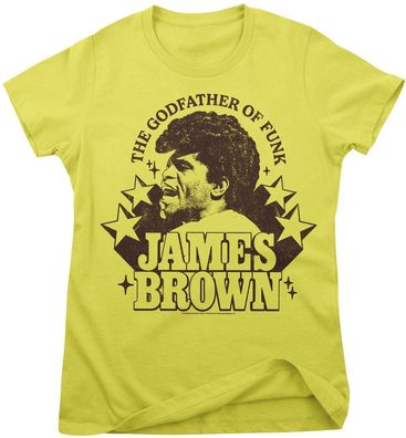 James Brown Damen The Godfather Of Funk Girly Tee PS-5-JBR002-H84-3
