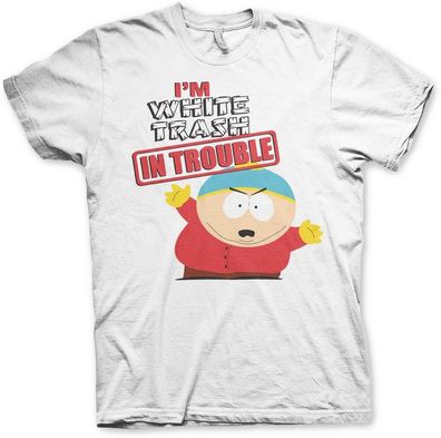 South Park I'm White Trash In Trouble Big Tall T-Shirt MTV-1-SP003-H89-9