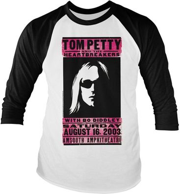Tom Petty Amsouth Poster T-Shirt Baseball Long Sleeve Tee PS-19-TP006-H93-1