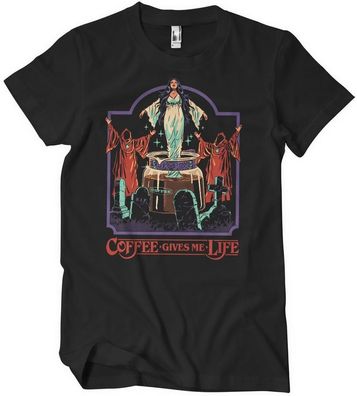 Steven Rhodes Coffee Gives Me Life Big Tall T-Shirt DTR-1-SR163-DTF832