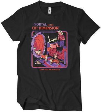 Steven Rhodes Portal To The Cat Dimension Big Tall T-Shirt DTR-1-SR087-DTF887
